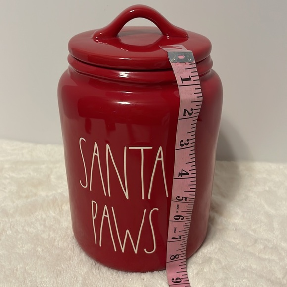 New Rae Dunn By Magenta SANTA PAWS Canister/ Cookie jar - Picture 3 of 3